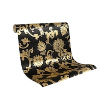 Duvar Kağıdı Siyah&Altın Damask Dash Design Gold Collar -Vinil