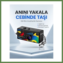 Bezos G6 Thumb Camera Mini Anahtarlık Kamera 1080p Hd Video Kayıtlı Retro Tasarım Taşınabilir Mini Dijital Kamera Hb006