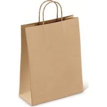 Şeylişeyler - Kraft Kâğıt Çanta 26 12 31 Cm 5 Paket 125 Adet