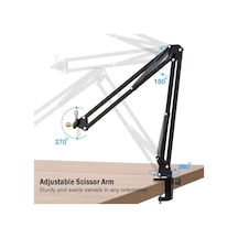 Fifine Cs1 Masaüstü Mikrofon Pantografı, Siyah 277003866