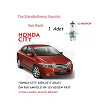 Honda City 2006-2011 Arasıuyumlu Ön Far Ampülü 1 Adet Sarı