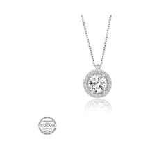 Swarovski Taşlı Gümüş Çember Tektaş Kadın Kolye (551181801)