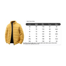 Erkekler İçin Sonbahar Ve Kış Aylarında Giyilebilecek Bol Kesimli, Hafif Pamuklu Dolgulu Ceket. Sarı