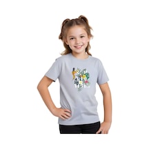 Fyk Kids Kız Çocuk Basic Summer Papağan Baskılı T-shirt Gri Fyk Kids Kız Çocuk Basic Summer Papağan Baskılı T-shirt Gri