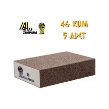 Atlas Sünger Zımpara - Kalın 4 Taraflı - 46 Kum - 5 Adet