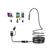 Endoskop Yılan Kamera 0.3 Megapiksel 7mm Su Geçirmez Ledli 10 Metre Standart