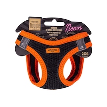 Doggie Havalı Dokuma Neon Serisi Küçük Irk Göğüs Tasması Turuncu 2XS-26-30Cm Turuncu