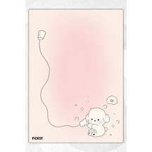 A5 Bloknot Çizgisiz Defter - 50 Yaprak - Memopad - Notepad - Not Defteri - Not Kağıdı - 3951 Çok Renkli