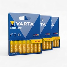 Varta Longlife Aa Alkalin Pil 30'lu Paket