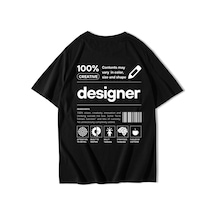 Brz Collectıon Brz Collection Unisex Oversize Designer T-shirt Siyah