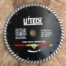 Utech 180 MM Mermer Kesici Granit Kesici Taş Duvar Kesici Testere