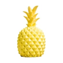 Ananas Şeklinde Desenli Büyük Boy Pilli Masa Ve Gece Lambası Sarı