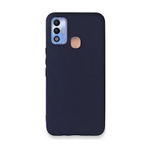 Tecno Spark 7t Kılıf First Silikon - Lacivert