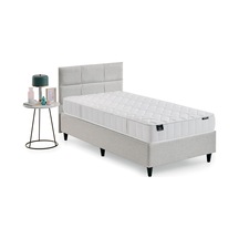 Yataş Supreme Star Lento New Deep Yatak Baza Başlık 3'lü Set - Krem 90 x 190