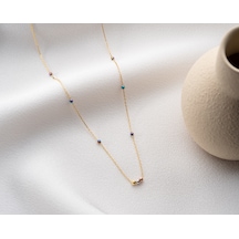 Papatya Silver 925 Ayar Papatya Silver Parlak Doricalı Ay Taşı Kolye Özel Kolye,rose,gold,rodaj Gümüş