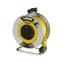 Stanley Profesyonel Metal Bakır Kablolu Makara 50M 3X2.5 MM Kapaklı Ip44 Termikli - SXECFM2RCXE