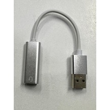 Tek Girişli Usb Ses Kartı Kulaklık Mifrofon Tek Girişli Usb Ses Kartı