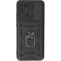 Redmi 10c Kılıf Pars Lens Yüzüklü Silikon - Siyah Bzsxx00 1