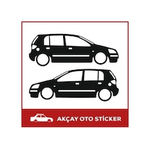 Hyundai Getz Sticker Hyundai Oto Sticker Getz Gölge Sticker