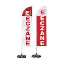 2li Eczane Yönlendirme Tanıtım ve Reklam Yelken Bayragı Logolu