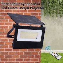 Güneş Enerjili Led Projektör 60W Solar Aydınlatma Lamba 180 Lümen Su Toz Geçirmez
