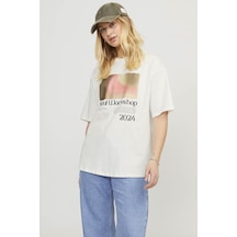 Jack & Jones Jjxx Jxpaıge Loose Ss Tee Jrs Ekru Kadın Kısa Kol T-shirt 000000000101961815 Bej