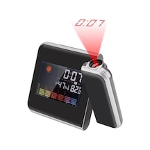 UpWay Projektörlü LCD Ekranlı Yansıtmalı Tarih Dijital Masa Saati