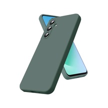 Samsung Uyumlu Galaxy S25 Fe Nano İçi Kadife Silikon - Koyu Yeşil 0.2M-Çok Renkli