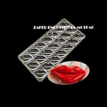 Polikarbon Çikolata Kalıbı Dudak. Zem