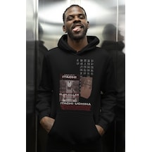 Sevbano Tasarım Itachi Uchiha Baskılı Unisex Oversize Naruto Anime Karakt Siyah
