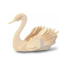 3D Ahşap Kuğu Maket Puzzle 36 Parça