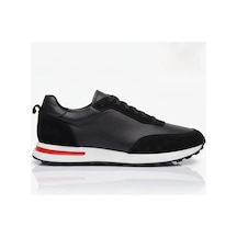 Crc Ayakkabı Premium %100 Hakiki Deri Hakiki Erkek Sneaker / Şık Ve Rahat Spor Ayakkabı Siyah 4