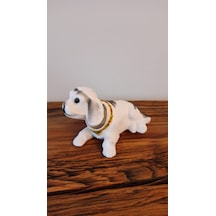 Hureggo Concept Nostaljik Araçiçi Başı Sallanan Köpek Beyaz
