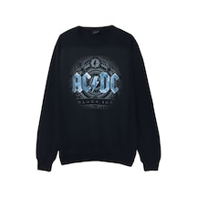 Acdc Bisiklet Yaka Sweatshirt Siyah