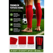 Voltrike Kırmızı Konç Topuksuz Tekmelik Tutucu Karışık