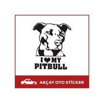 L My Pitbull Sticker Pitbull Sticker Araba Sticker Oto Sticker