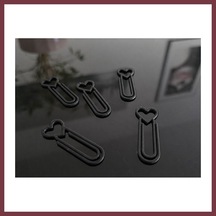 Storeşahin 3d Baskı Kalp Figürlü Ataç - 10lu Set - Siyah Shn0720