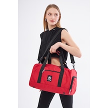 Superbag Seyahat Spor Çantası Kırmızı Kadın Erkek Unisex