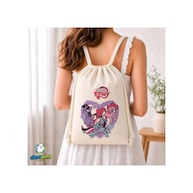 Ghostbastır Design My Little Pony Büzgülü Keten Çanta C204 Bej