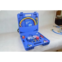2'li Manifold Seti Çantalı - Otomotiv 1.5m Hortumlu R134 A R22