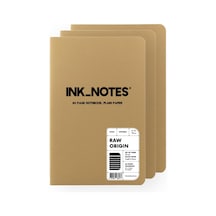 Inknotesbrand : Raw Origin No. I 60 Sayfa Not Defteri - 3'lü Set - 9 X 14 Cm - Noktalı