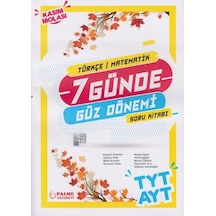 Palme Yks Tyt Ayt T-M 7 Günde Güz Dönemi Soru Kitabı Yeni