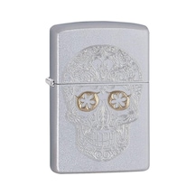 Zippo 205 Etched Skull Çakmak 60002982 7-1