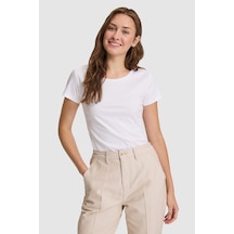 U.S. Polo Assn. U.s. Polo Assn. Kadın Beyaz Tişört Basic 50324939-vr013