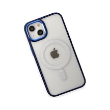 Apple   Uyumlu   iPhone 15 Pro Kılıf Room Magneticsafe Silikon - Lacivert