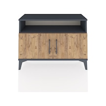 Arges Şifonyer 2 Raflı 2 Kapaklı 88x30x64 Antrasit-çam Antrasit