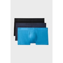 Calvin Klein Logolu 3 Pack Boxer 000nb3651a3uo Erkek Boxer 000nb3651a 3uo Siyah-lacivert-turkuaz