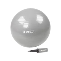 Delta 55 Cm. Pilates Topu + Pompa-gümüş