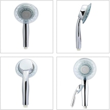 Yapıtaşı Yt256 Elif Ledli Banyo Duş Başlığı Mavi Işıklı 1f Krom