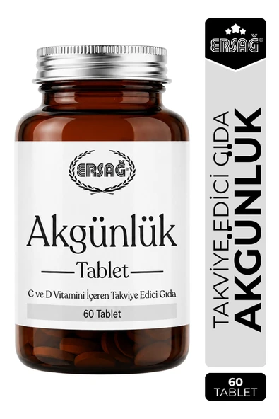 Ersağ Akgünlük Tablet C Ve D Vitamini İçeren Takviye Edici Gıda 60 Tablet